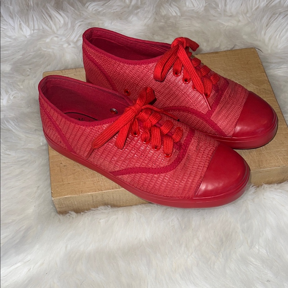 Christian Peau Lizard Etched Sneakers